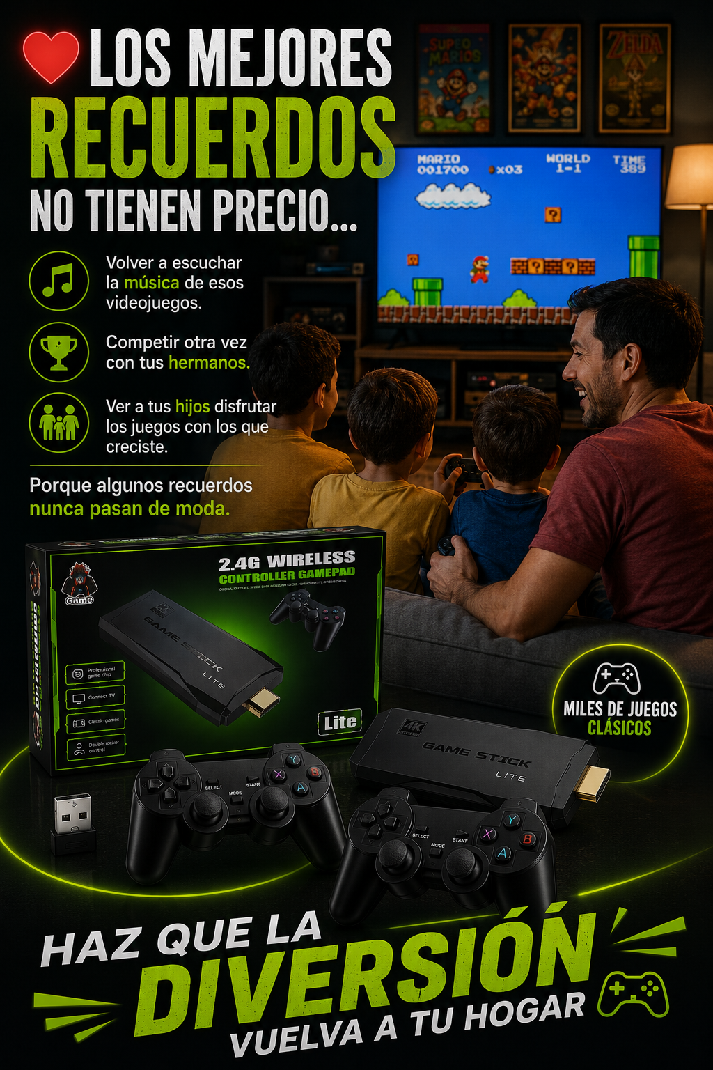 Consola Retro Inalámbrica Pro| ORIGINAL