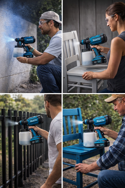 Makita SprayForce X™ – Potencia inalámbrica con acabado profesional