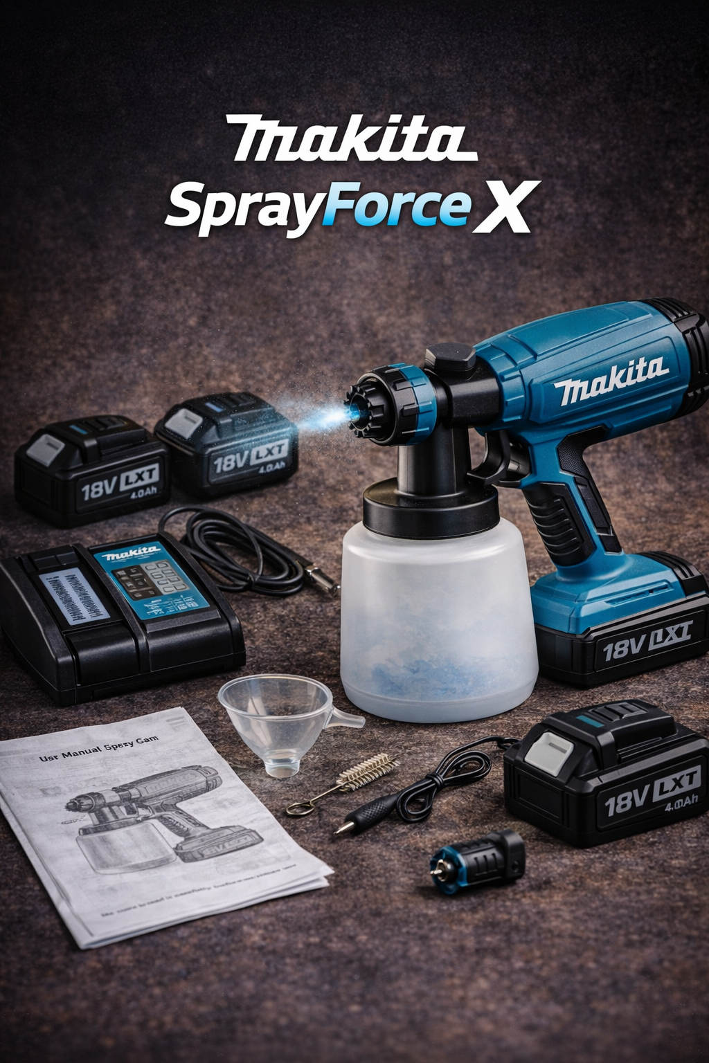 Makita SprayForce X™ – Potencia inalámbrica con acabado profesional