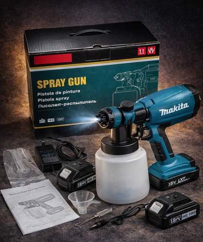 Makita SprayForce X™ – Potencia inalámbrica con acabado profesional